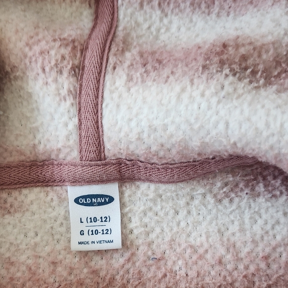 Old Navy Girls Sz 10 Sherpa Half Zip Hoodie Pullover Jacket Cozy Warm Fleece - Picture 6 of 9